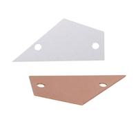 HONITANO 2pcs Guitar String Action Gauge Ruler Aluminum Measuring Tool for Neck Fretboard Inspection Instrument Repair Accessory for Acoustic Guitar Players