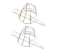 HONITANO 2pcs Hollow Out Metal Hair Bun Cage with Stick Lightweight Chinese Style Half Bun Hairpins for Women Weddings and Events Vintage Gold Silver Hair Sticks