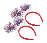 HONITANO 2pcs Independence Day Festival Headband Decorative Hair Hoops for July Party Supplies Unisex Photo Props Celebration Headdress for Parades and Carnivals