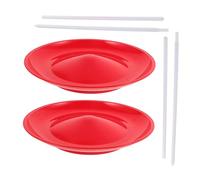 HONITANO 2pcs Juggling Spinning Plate with Balance Rods for Circus Performance and Acrobatic Skills Bright Design for Professional and Hobby Use