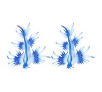 HONITANO 2pcs Lifelike Plastic Sea Slug Model Realistic Simulated Animal Figures for Educational Display and Ocean Decor Miniature Soft Ocean Creature Statues for Desk Shelf Tabletop