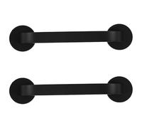 HONITANO 2pcs Magnetic Door Handle for Refrigerator - Black Replacement Fridge Pull Handles - Minimalist Magnet Grab Bar for Dishwasher Kitchen Appliance