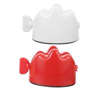 HONITANO 2pcs Manual Toothpaste Squeezer Clip Dual Color Compact Tube Extruder for All Toothpaste Types Portable Travel Accessory with Stylish White and Red Design