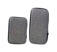 HONITANO 2pcs Microphone and Headset Storage Cases 18.5x9.5x4cm 13.8x9.8x3.8cm Portable Digital Product Organizer Bags Cable Storage for Travel and Home Use