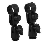 HONITANO 2Pcs Microphone Clip Holders Compatible with Levitt Shock Mount Mic Stand Clips for Secure Grip and Vibration Reduction Quick Clamp Installation for Live Streaming and Recording