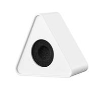 HONITANO 2Pcs Microphone Logo Flag Set ABS Injection Molding Black and White Triangle and Square Shapes for Interviews and Live Events