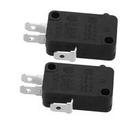 HONITANO 2Pcs Microwave Oven Micro Switch Replacement Metal Plastic Material Normally Closed Door Switch for Microwave Cooker Appliance Safety