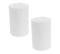 HONITANO 2Pcs Milk White Glass Cylinder Lamp Shade for Pendant Light Floor Lamp Chandelier Smooth Edges Easy Install Suitable for Home Office Hotel Gallery Decoration