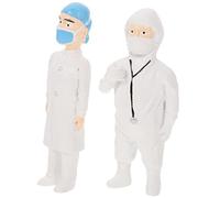 HONITANO 2pcs Mini Doctor Figurines for Sand Table Micro Landscaping Tiny Human Models for Dollhouse Gardening Decor Educational House Gift
