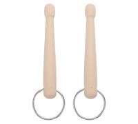 HONITANO 2pcs Mini Drum Sticks Keychain: Minis Drumsticks Keychains - 4.33in Decoration Percussion Key Ring for Men Women Drummer Present