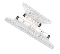 HONITANO 2pcs Multi-purpose Rolling Drawing Ruler for Engineers Accurate Angle Measurement Balancing Measuring Tool Lightweight Parallel Ruler for Design and Drafting and Canvas