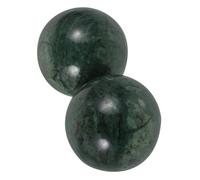 HONITANO 2Pcs Natural Jade Fitness Handballs for Adults Textured Hand Exercise Balls for Muscle Relaxation Finger Massage and Wrist Strengthening Traditional Chinese Therapy Accessory
