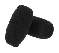 HONITANO 2pcs Noise-reducing Lapel Microphone Covers Mini Sponge Windscreens for Headset Mic Compatible with Multiple Styles Enhances Voice Clarity for Meetings Speeches Teaching