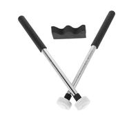 HONITANO 2pcs Percussion Drumsticks Anti- Metal Handles and Felt for Ethereal Drum and Percussion Instruments Lightweight Portable Accessories for Musicians