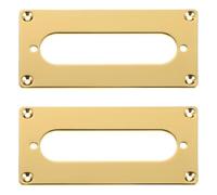HONITANO 2Pcs Pickup Metal Frame, Dual Coil to Single Coil Pickup Mounting Rings, 92x46mm Guitar Supplies for Electric Guitar Accessories Golden