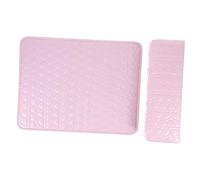 HONITANO 2pcs Pink Leather Manicure Hand Rest Cushion Soft Wrist Support Pad for Nail Art Stable Nail Tech Arm Pillow for Salon Home Use Protects Surfaces From Filing Dust