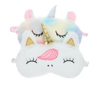 HONITANO 2pcs Plush Eye Mask for Sleeping Breathable Soft Blackout Sleep Mask with Comfortable Design for Men and Women Restful Night and Travel