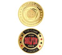 HONITANO 2pcs Poker Card Guards Alloy Poker Card Protector and Parties Lightweight Decorative Table Game Accessories to Weigh