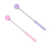 HONITANO 2Pcs Portable Manual Massage Hammer Candy Color Back Knock Massagers with Spring for Full Body Relief Arm Thigh Muscle Relaxation Household Use Random Color