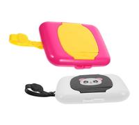 HONITANO 2Pcs Portable Wipes Dispenser Boxes Refillable Wet Tissue Containers for Crib Stroller and Desktop Lightweight Compact Storage Case with Dryness Protection for Nursery Kitchen