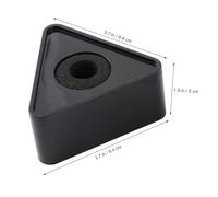 HONITANO 2pcs Professional Interview Microphone Logo Stand Triangular Abs Mic Mark Holder for Reporters Label Display for Broadcasting and Recording