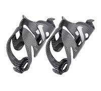 HONITANO 2pcs Quick Release Carbon Fiber Bike Water Bottle Holders Lightweight Adjustable Side Entry Cycling Bottle Cage for Mountain and Road Bikes Black