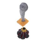 HONITANO 2Pcs Realistic Miniature Volcano and Tornado Simulation for Natural Disaster Models for Educational Science Experiments Interactive Stem Learning Tool
