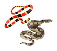 HONITANO 2Pcs Realistic Prank Snake High Grade Plastic Creepy Snake Models for Halloween April Fool's Party Props and Play Lifelike