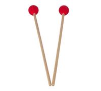 HONITANO 2pcs Red Head Marimba Hammers Beech Wood Handles and Nylon Core, Smooth Surface, Sturdy and Not Easy to Crack, Sticks for Xylophone and Percussion Beginners and Professionals