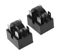 HONITANO 2pcs Refrigerator Compressor Overload Protector Starter Pin Ohm Fridge Freezer Part for Home and Shop Freezers