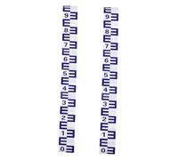 HONITANO 2pcs Self-Adhesive Water Gauge Measuring Stickers Reflective Water Level Scale for Fish Tanks Pools Accurate Depth Measurement Night Visibility