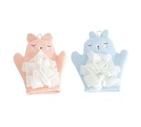 HONITANO 2pcs Shower Gloves Double Sided Bath Body Scrubbers Bubble Makers for Boy Girl Practical Bathroom Accessories for Boys and Girls Bathing
