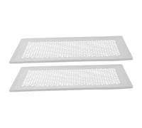 HONITANO 2Pcs Silicone Floor Vent Cover Non Slip Airflow Vent Grille Deflector for Home Rv with Honeycomb Mesh Filter Protective Dust Guard and Flexible Heat Cooling Register