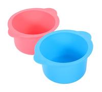 HONITANO 2pcs Silicone Wax Warmer Liner Bowl Non-stick Hair Removal Wax Pot Insert High-temperature Resistant Beauty Mixing Bowl for Custom Formulas