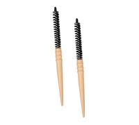 HONITANO 2pcs Small Volumizing Hair Curler Comb with Smooth Rounded Teeth Thermal Styling Brush for Blow Drying Curling and Scalp Massage Portable Design for Women and Hair