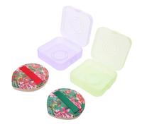HONITANO 2pcs Soft Makeup Puff Triangle for Face Wet Dry Powder Reusable Washable Unique Chinese Floral Design
