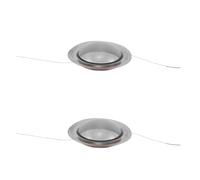 HONITANO 2pcs Speaker Tweeter Repair Kit with Dome Diaphragm and Voice Coil, 25 Core HF Driver Replacement for Loudspeaker, for DIY Theater and Audio System Transparent