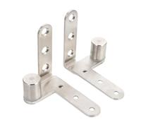 HONITANO 2pcs Stainless Steel Concealed Door and Window Hinges Strong Pivot Hinge for Home Household Doors and Windows, Easy to Store and Sturdy Hardware
