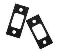 HONITANO 2pcs Stainless Steel Door Strike Plates for Wooden Doors, Backplate Latch Guide for Mortise Lock Bodies, Easy Installation and Enhanced Security for Home and Room Use