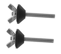 HONITANO 2pcs Stainless Steel Toilet Tank Replacement Kit with Bolts and Gasket Easy Install Toilet Tank Bowl Screws Wear High Temperature Resistant Bathroom Fixture Repair Parts