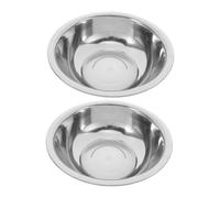 HONITANO 2pcs Stainless Steel Wash Basin Thickened Durable Soak Feet Tub for Laundry Face Wash Multipurpose Household Use Easy Clean Stable Design