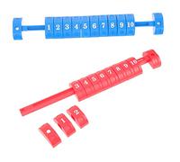 HONITANO 2Pcs Table Football Score Counter Scorers for Foosball Soccer Game Scoreboard Indicator Red Blue Mini Scoring Keepers for Indoor Table Games