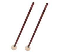HONITANO 2pcs Timing Hammer Drum Mallet Wooden Drumsticks Practice Drumsticks Wood Handle and Felt Head for Adult Beginner Professional Percussion Use Drum Stick Tool