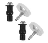 HONITANO 2pcs Toilet Seat Fixing Bolts Kit Top Mount Screws Hinges Replacement for Toilet Types Easy Install and Abs Parts