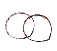 HONITANO 2pcs Tortoiseshell Hair Bands for Women Non Slip Teeth Design Hair Hoops All Match for Everyday Wear Party and Dating Random Color