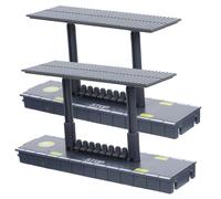 HONITANO 2pcs Train Station Platform Model DIY for Easy Assembly Railway Accessory with Smooth Surface Educational Craft for Developing Skills and Imagination