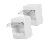 HONITANO 2pcs Transparent Electrical Disconnect Box with Multicircuit Protection Power Protection Enclosure for Indoor Outdoor Charging Stations Durable Impact Resistant Distribution Panel