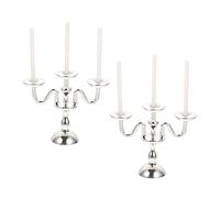 HONITANO 2pcs Vintage Candle Lamp Models Miniature Candle Holders for Dollhouse Home Decor and Craft Projects Delicate Scene Adornments for Creative Designs