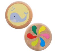 HONITANO 2pcs Wooden Yo-yo Balls Portable Educational for Unisex Finger Flexibility Exercise Creative Plaything with Adorable Windmill and
