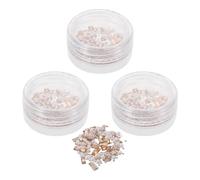 HONITANO 3 Boxes Mini Nail Art Charm - Shiny Zircon Rhinestones 3D Flatback Gems for Nails Design, Mixed Shape Crystal Gems Jewels for DIY Manicure